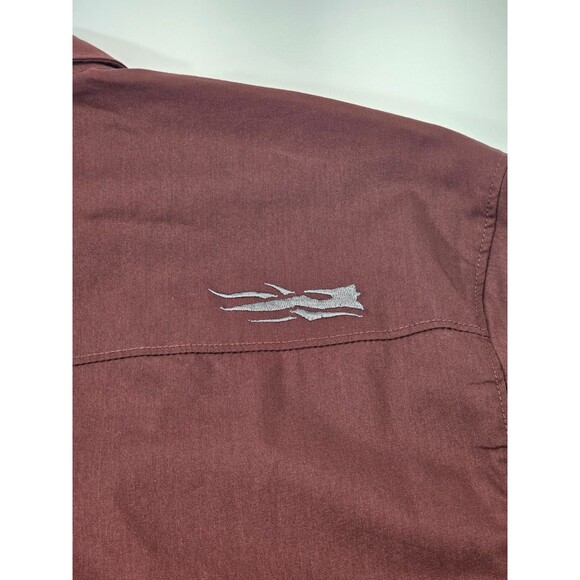 WN Men's XL Sitka Gear TTW Bitter Root Shop Shirt Short Sleeve Button Down Top - Picture 7 of 10